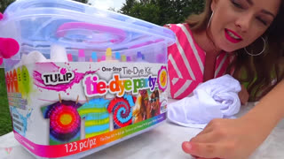 Вики Шоу Лучшее Видео - 3 ЦВЕТА Тай Дай Челлендж 3 Colors Tie Dye Challenge / Вики Шоу